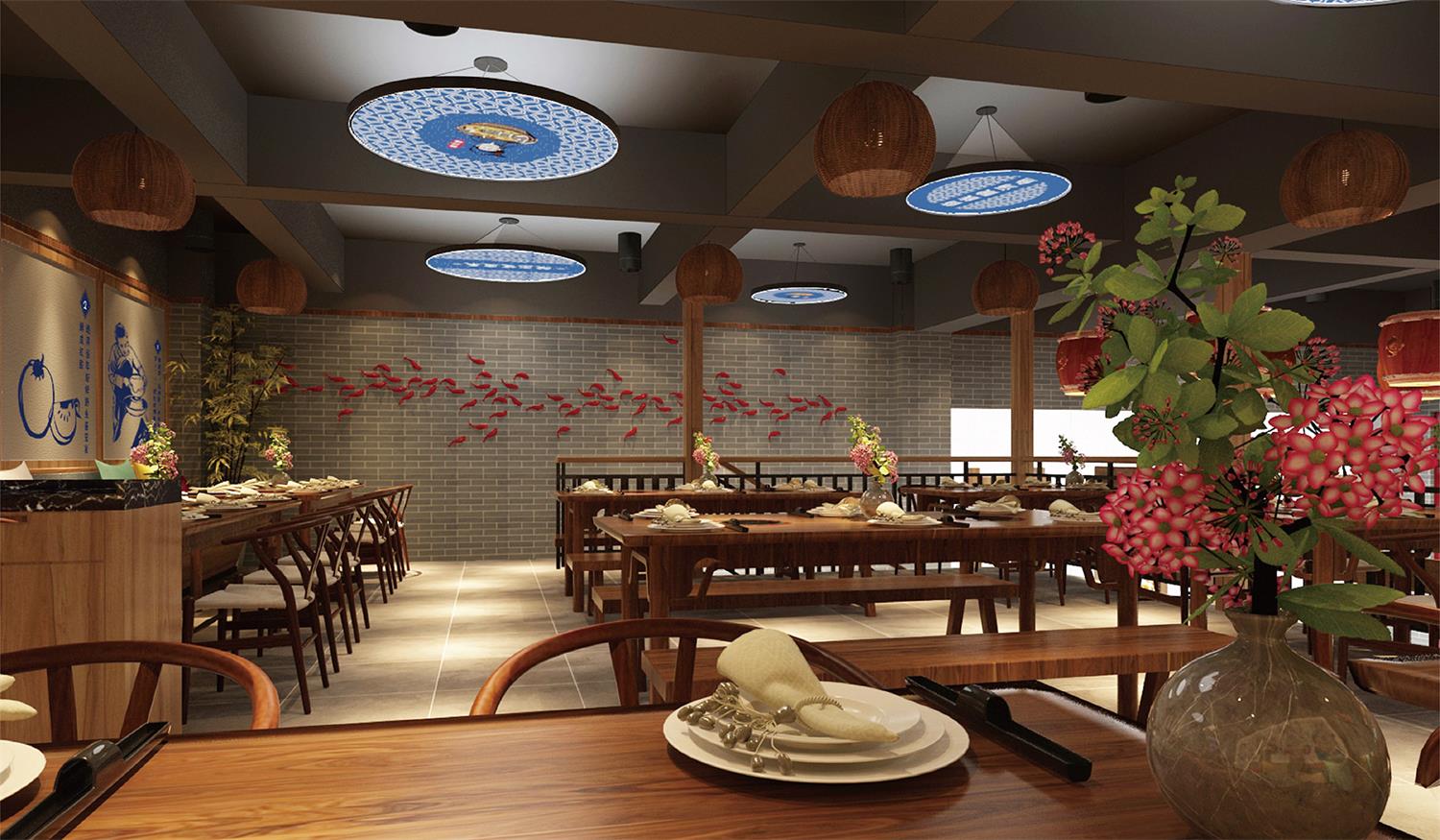 美团外卖如何让中餐厅的餐饮空间设计，蕴含中国传统文化底蕴？